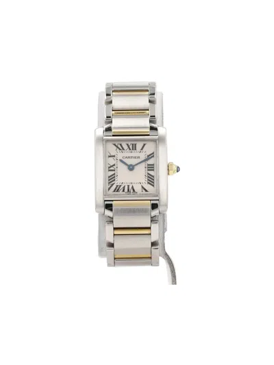 Pre-owned Cartier 2000 Tank Francaise 24mm In Neutral
