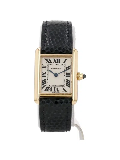 Pre-owned Cartier 2000 Tank Louis 30mm Watch In White