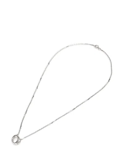 Pre-owned Cartier 2000s Cable Chain Necklace In Silver
