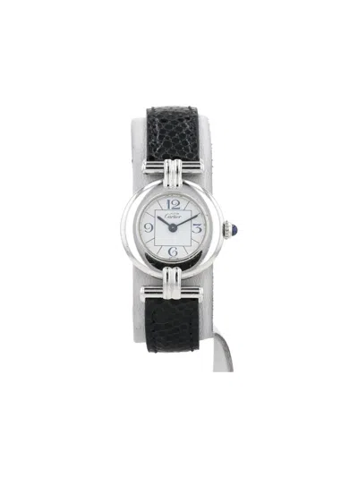 Pre-owned Cartier 2000s Colisée 24mm In White