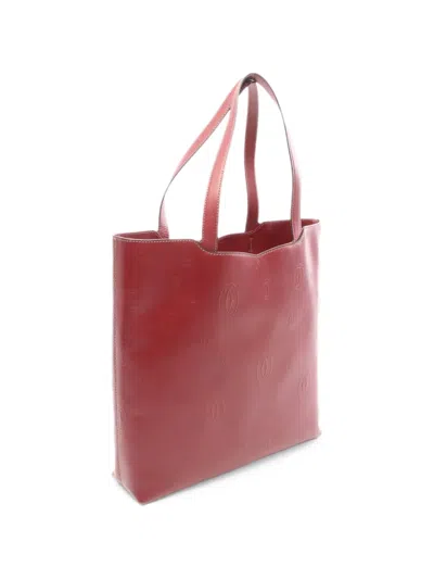 Pre-owned Cartier 2000s Happy Birthday Tote Bag In Red
