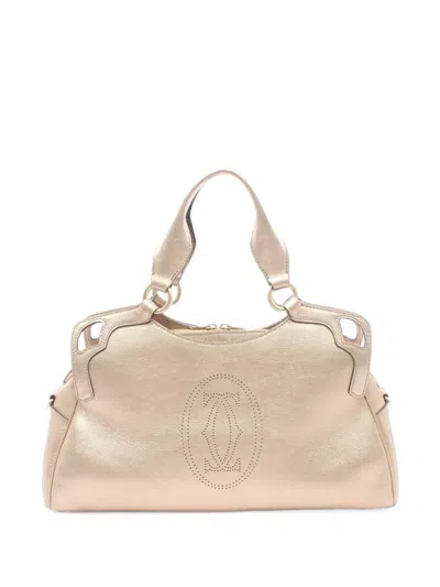 Pre-owned Cartier 2000s Marcello De  Tote Bag In Gold