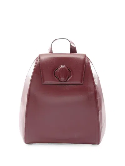 Pre-owned Cartier 2000s Mast Line Backpack In レッド