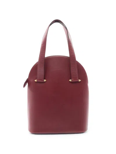Pre-owned Cartier 2000s Mast Line Handbag In Red