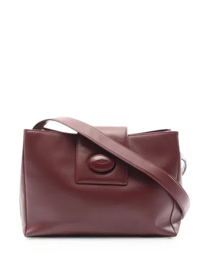 Pre-owned Cartier 2000s Mast Line Shoulder Bag In Red