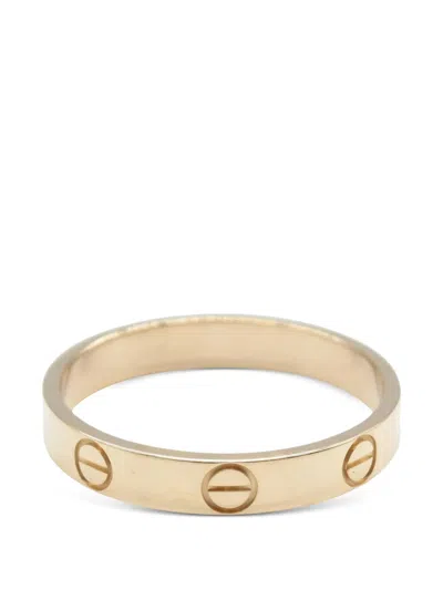 Pre-owned Cartier 2000s Mini Love Ring In Gold
