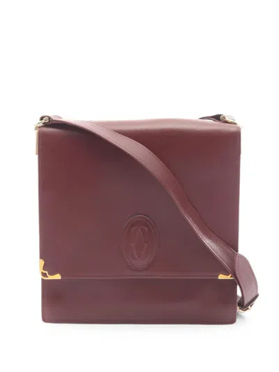 Pre-owned Cartier 2000s Must De  Shoulder Bag In Red