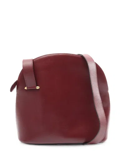 Pre-owned Cartier 2000s Must Line Shoulder Bag In Red
