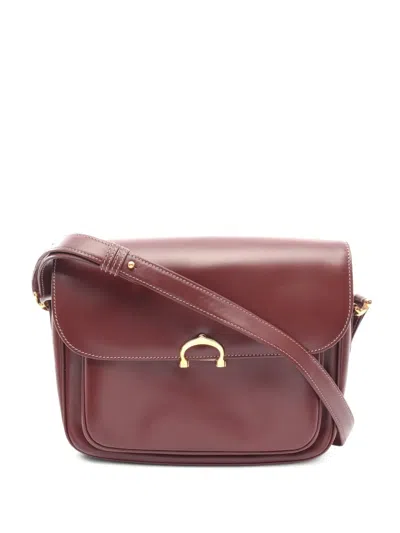 Pre-owned Cartier 2000s Must Line Shoulder Bag In Red