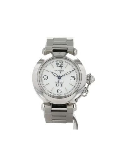 Pre-owned Cartier 2000s Pasha 35mm In White
