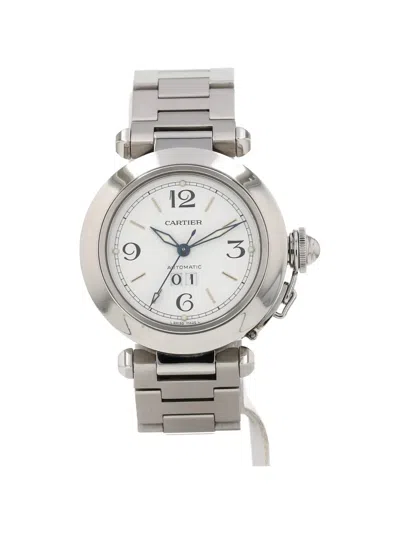 Cartier 2000s Pasha 35mm Watch In Gray