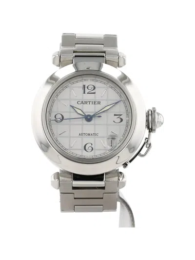 Pre-owned Cartier 2000s Pasha 35mm Watch In Silver