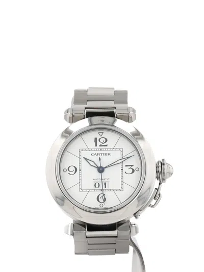 Pre-owned Cartier 2000s Pasha 35mm In White