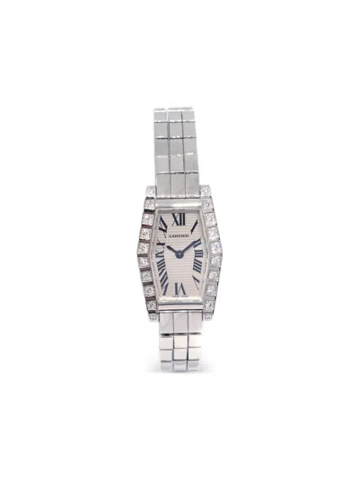 Pre-owned Cartier 2000s  Lanieres 18mm In Grey