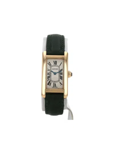 Pre-owned Cartier 2000s  Tank Américaine 35mm In White
