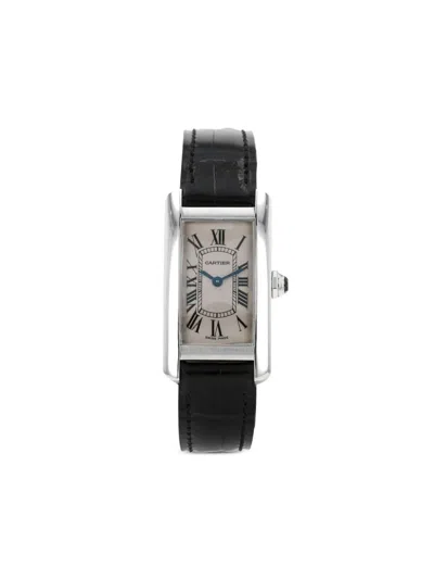 Pre-owned Cartier 2000s  Tank Américaine 35mm In White