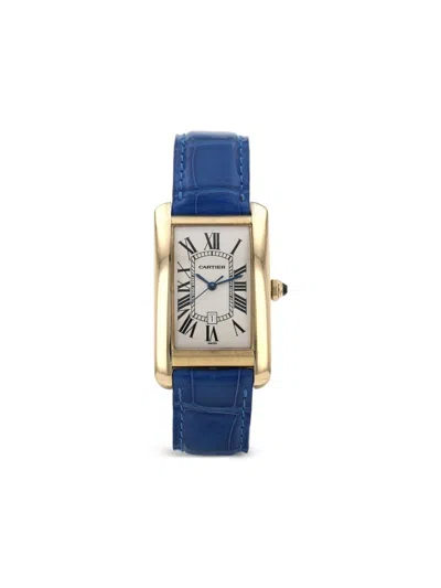 Pre-owned Cartier 2000s  Tank Américaine 45mm In Neutrals