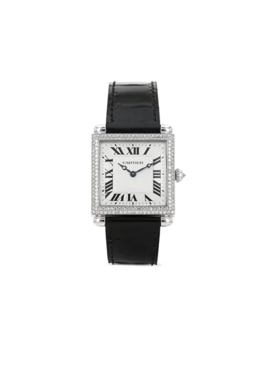 Pre-owned Cartier 2000s  Tank Obus 24mm In White