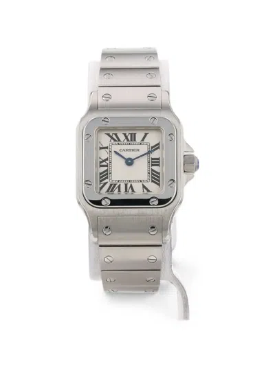 Pre-owned Cartier 2000s Santos Galbée 35mm Watch In Neutral
