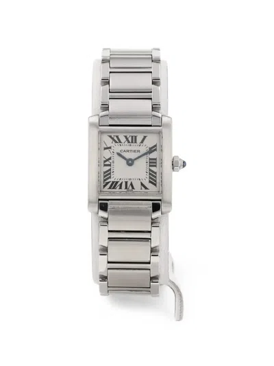 Pre-owned Cartier 2000s Tank Française 20mm Watch In Neutrals