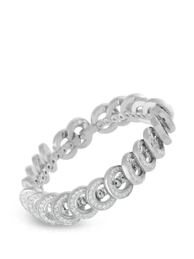 Pre-owned Cartier 2001 Infiniti Diamond Bracelet In Silver