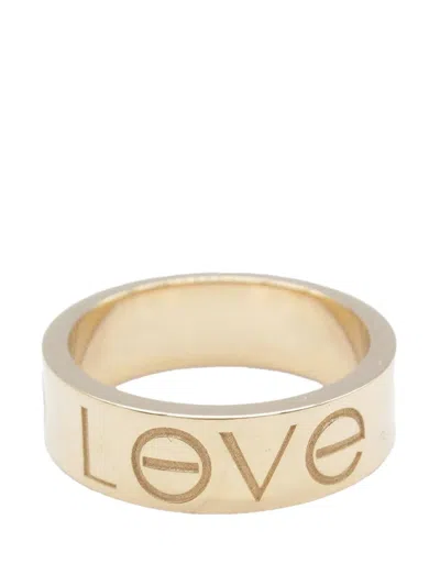 Pre-owned Cartier 2006 Limited Edition 18k Rose Gold Christmas Love Ring In Pink