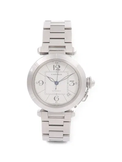 Pre-owned Cartier 2007 Pasha C 35mm Watch In White