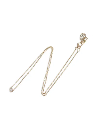 Pre-owned Cartier 2010 18kt Rose Gold Damour Necklace In Pink