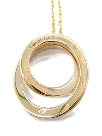 Pre-owned Cartier 2010 18kt Rose Gold Ethancel De  Necklace