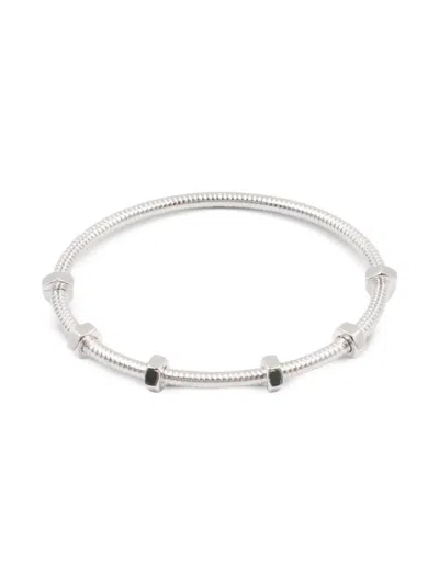 Pre-owned Cartier 2010 18kt White Gold Ecru De  Bracelet In Silver