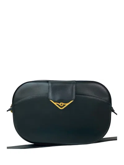 Pre-owned Cartier 2010-2025 Leather Sapphire Crossbody Bag In Blue