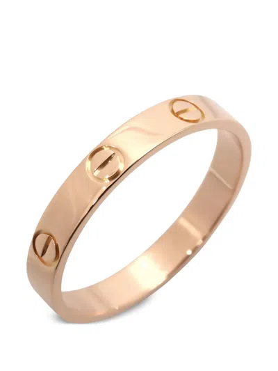 Pre-owned Cartier 2010 Love Ring In Pink