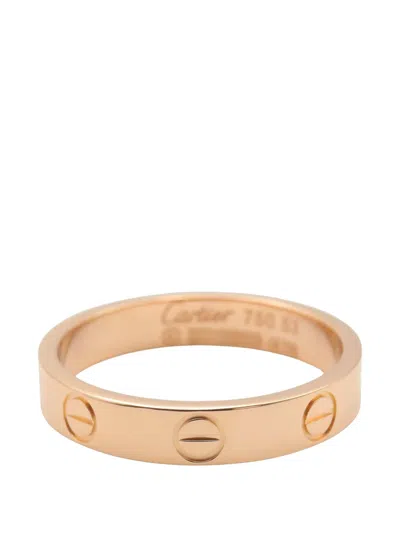 Pre-owned Cartier 2010 Love Ring In Pink