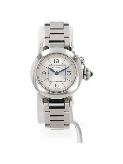 Pre-owned Cartier 2010 Miss Pasha 27mm Watch In Silver