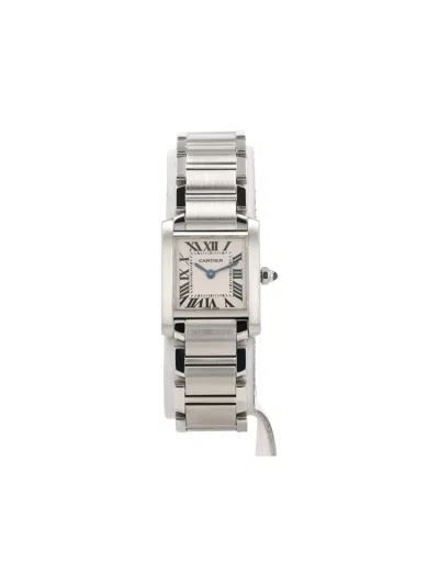 Pre-owned Cartier 2010 Tank Française 24mm In Neutral