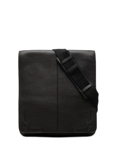 Pre-owned Cartier 2010-2026 Leather Marcello Messenger Bag Crossbody Bag In Black