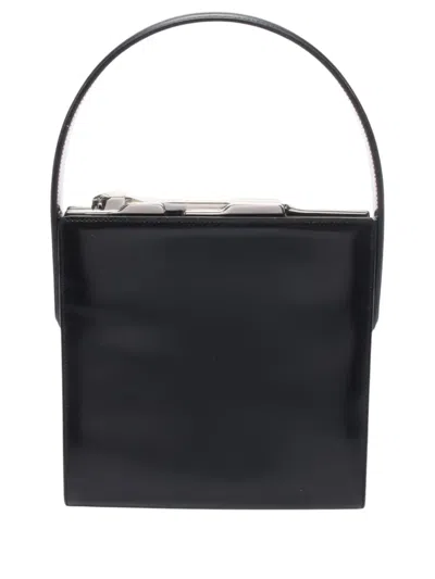 Pre-owned Cartier 2010-2026 Leather Panthere Handbag In Black