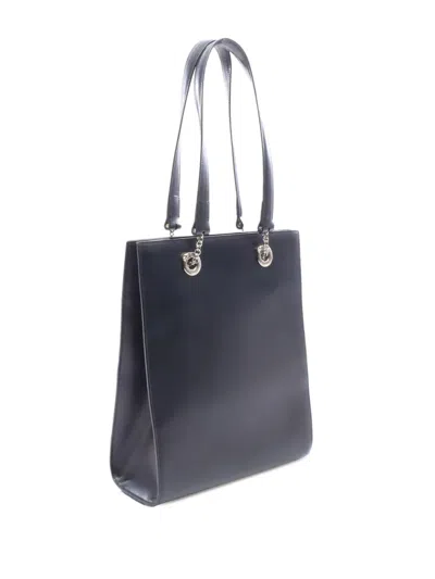 Pre-owned Cartier 2010-2026 Leather Panthere Tote Bag In Black