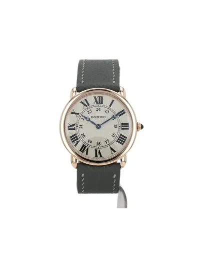 Pre-owned Cartier 2010ronde Louis 36mm In White