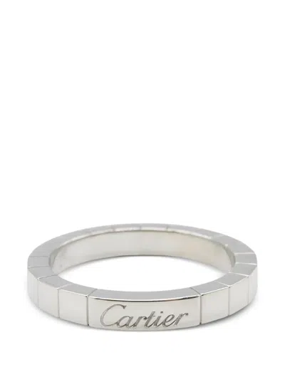 Pre-owned Cartier 2010s 18k Gold Raniere Ring In Silver