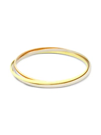 Pre-owned Cartier 2010s 18k Gold Trinity Bracelet