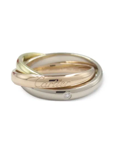 Pre-owned Cartier 2010s 18k Gold Trinity Diamond Ring