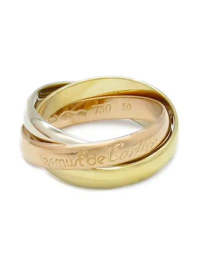 Pre-owned Cartier 2010s 18k Gold Trinity Ring In 金色