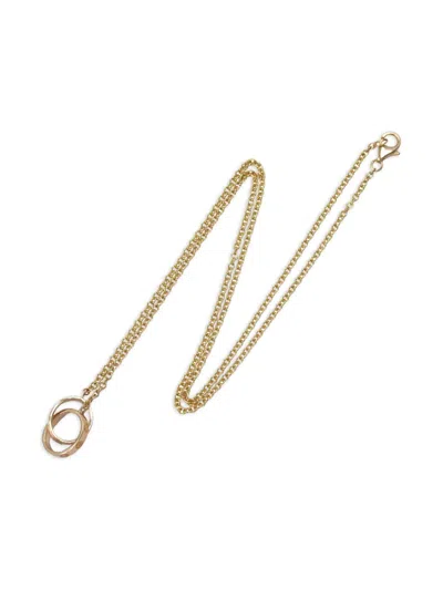 Pre-owned Cartier 2010s 18k Rose Gold Baby Love Necklace