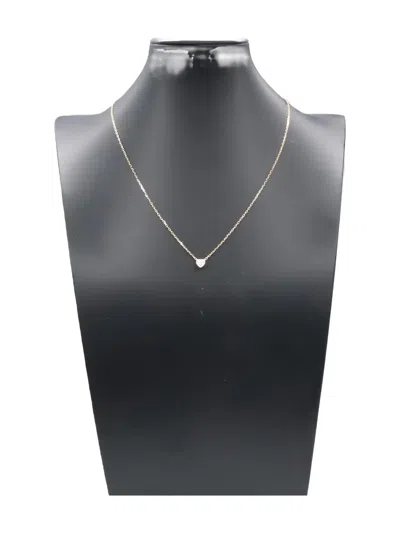 Pre-owned Cartier 2010s 18k Rose Gold Diamond Damour Necklace In Pink