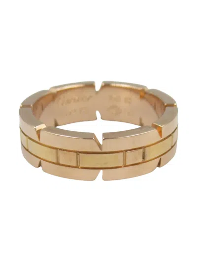 Pre-owned Cartier 2010s 18k Rose Gold Francaise Ring