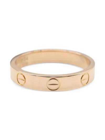 Pre-owned Cartier 2010s 18k Rose Gold Mini Love Ring