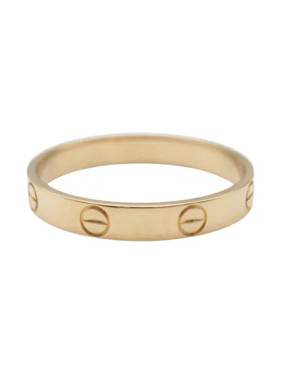 Pre-owned Cartier 2010s 18k Rose Gold Mini Love Ring