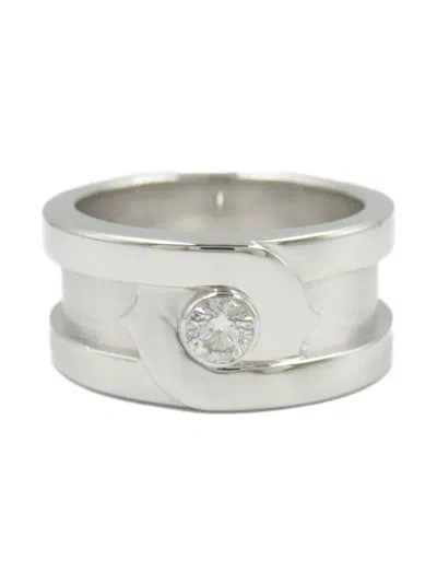 Pre-owned Cartier 2010s 18k White Gold 2c Fortune 88 Diamond Ring