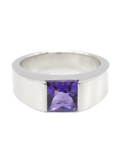 Pre-owned Cartier 2010s 18k White Gold Amethyst Ring